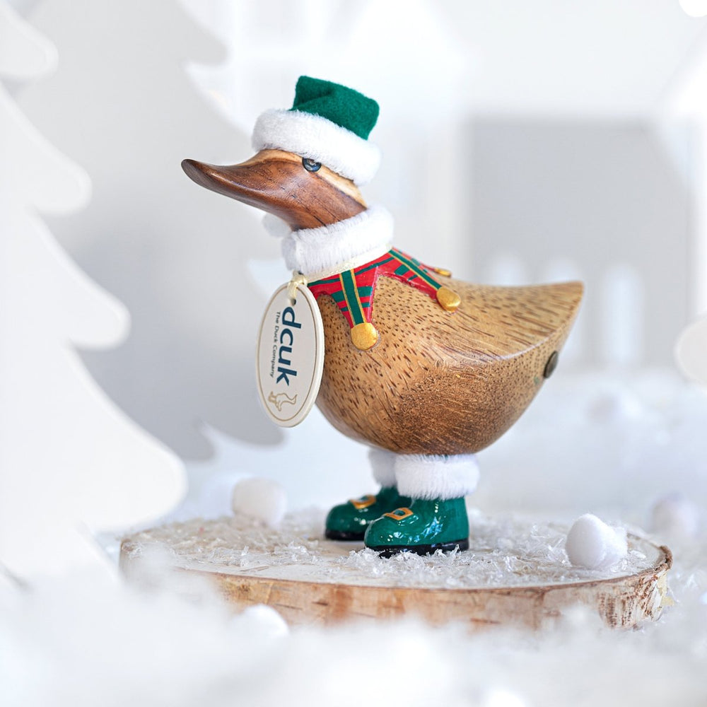 Christmas Elf Tartan Ducky - Green2 - Duck Barn Interiors