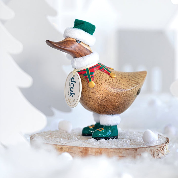 Christmas Elf Tartan Ducky - Green2 - Duck Barn Interiors