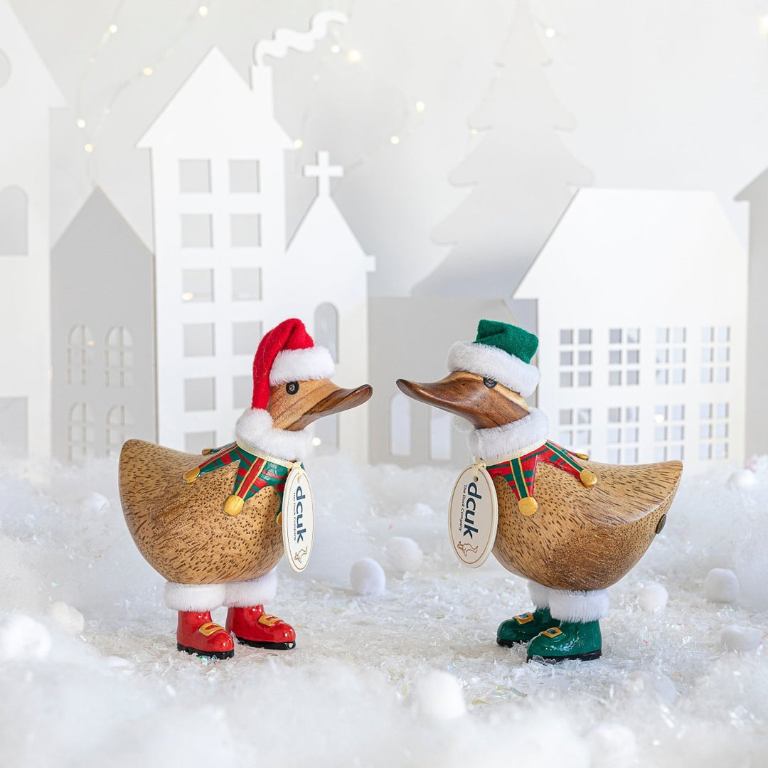 Christmas Elf Tartan Ducky - Green4 - Duck Barn Interiors