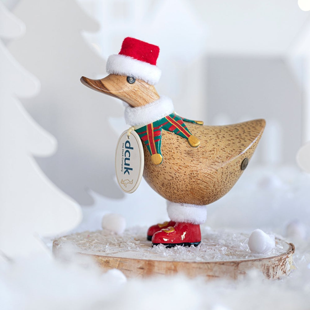 Christmas Elf Tartan Ducky - Red2 - Duck Barn Interiors