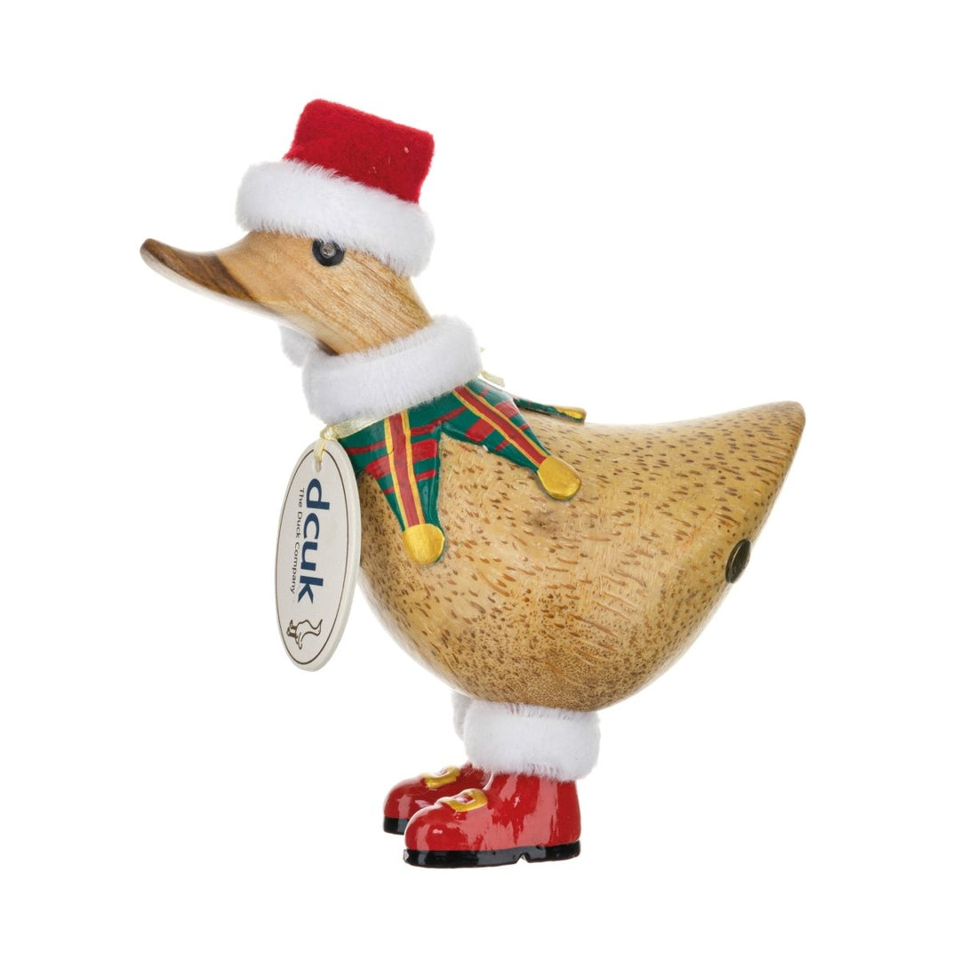 Christmas Elf Tartan Ducky - Red1 - Duck Barn Interiors