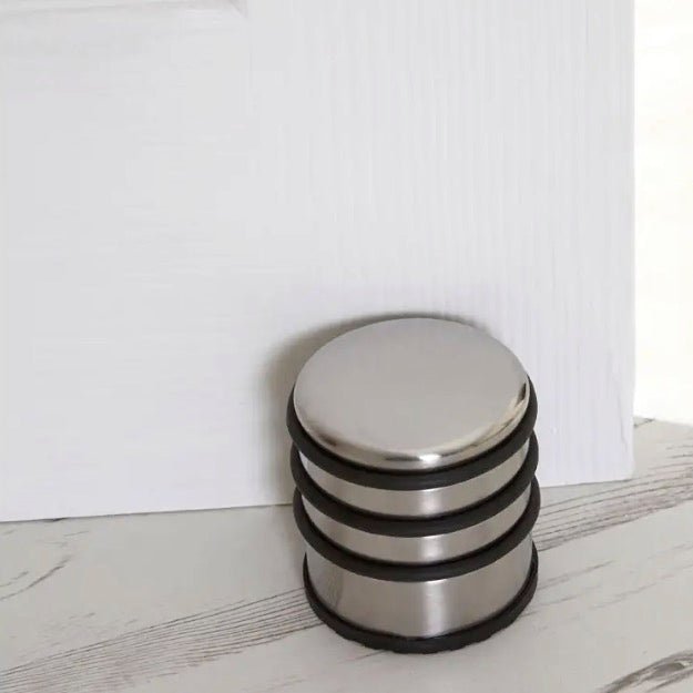 Chrome Door Stop2 - Duck Barn Interiors