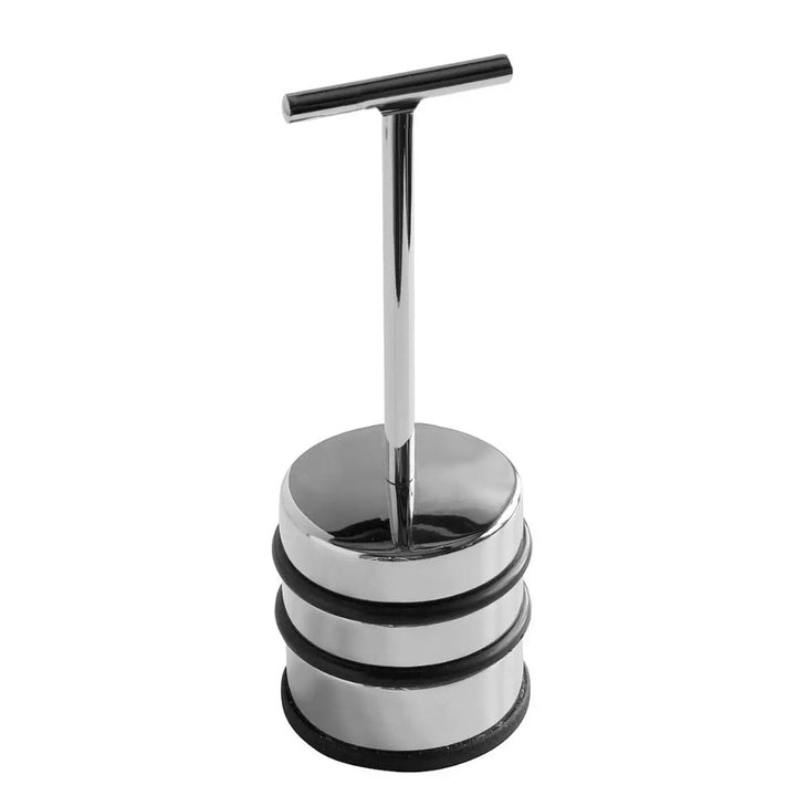 Chrome Door Stop with Handle3 - Duck Barn Interiors