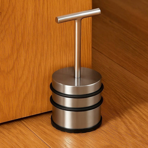 Chrome Door Stop with Handle