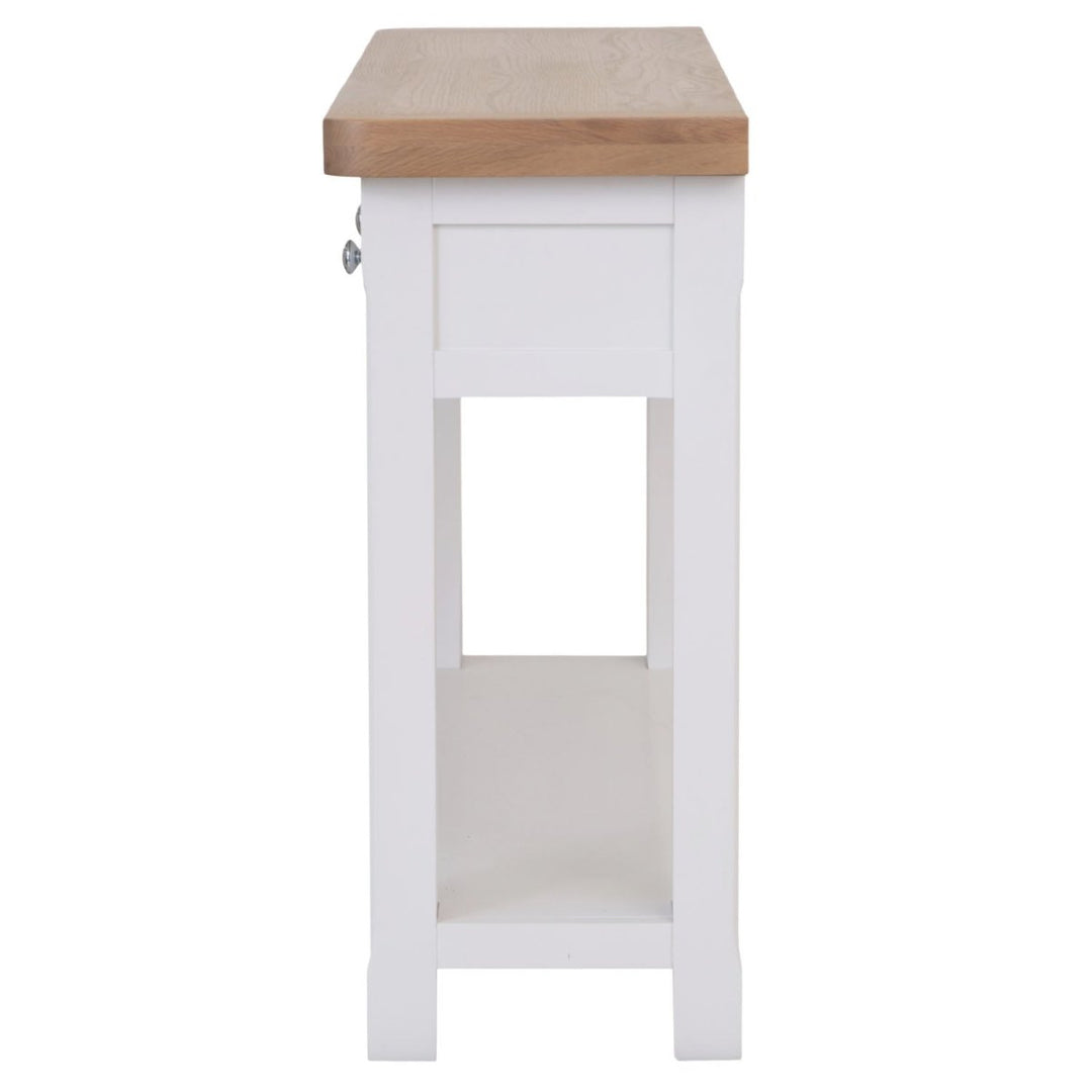 Clanfield White Console Table5 - Duck Barn Interiors