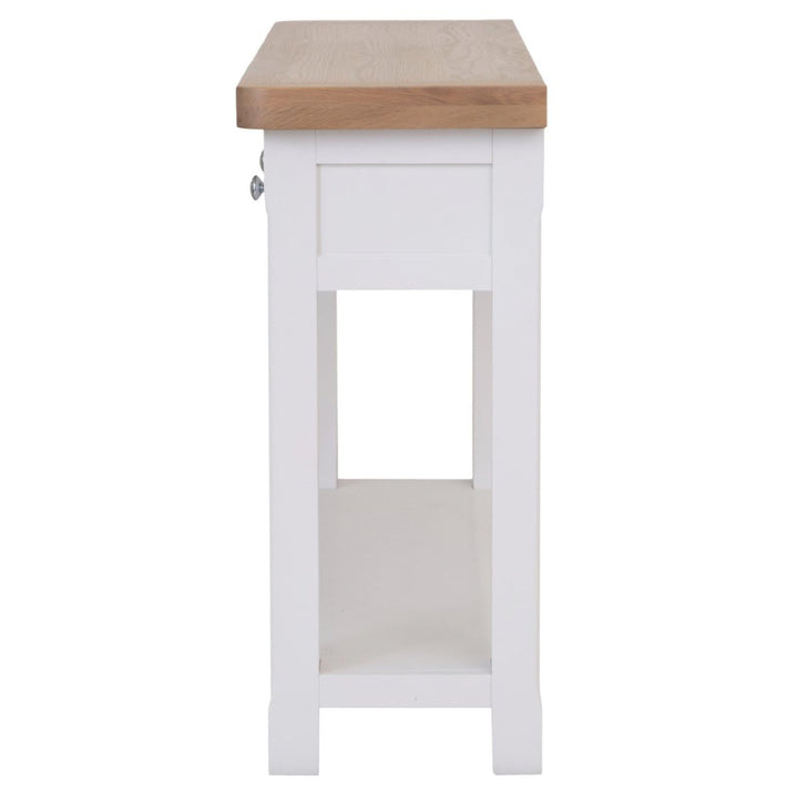Clanfield White Console Table5 - Duck Barn Interiors