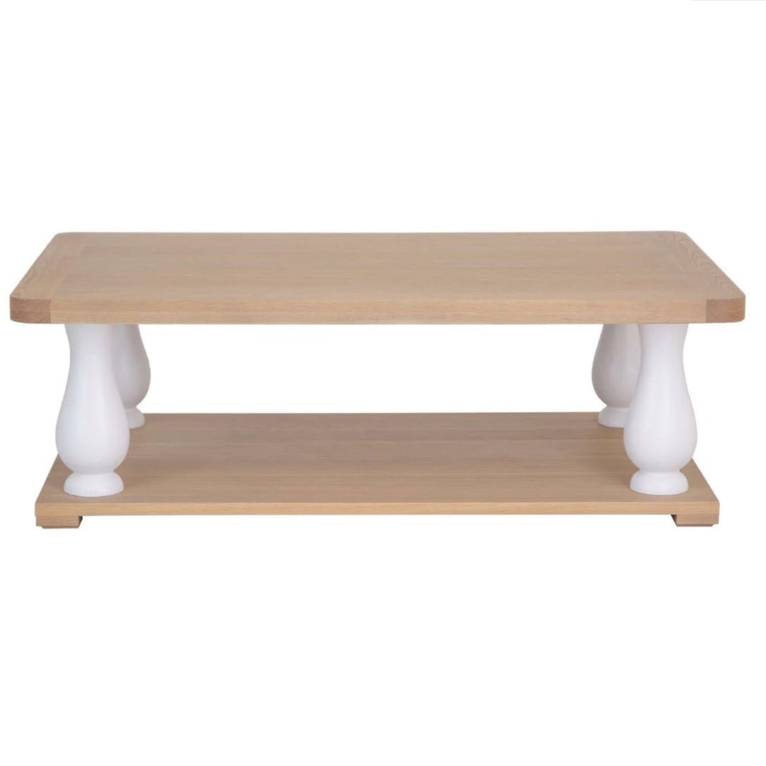 Clanfield White Large Coffee Table3 - Duck Barn Interiors