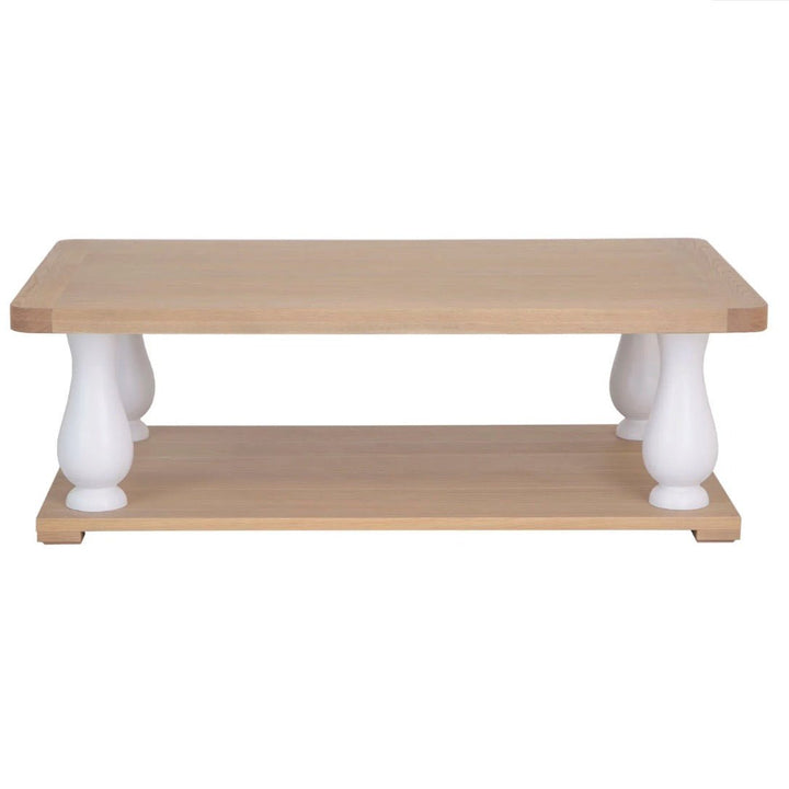 Clanfield White Large Coffee Table3 - Duck Barn Interiors