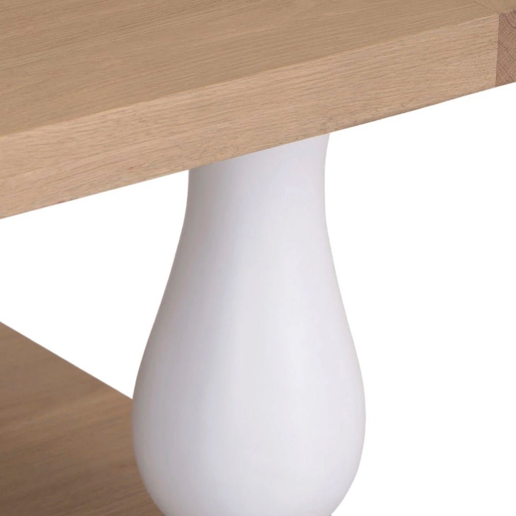 Clanfield White Large Coffee Table7 - Duck Barn Interiors