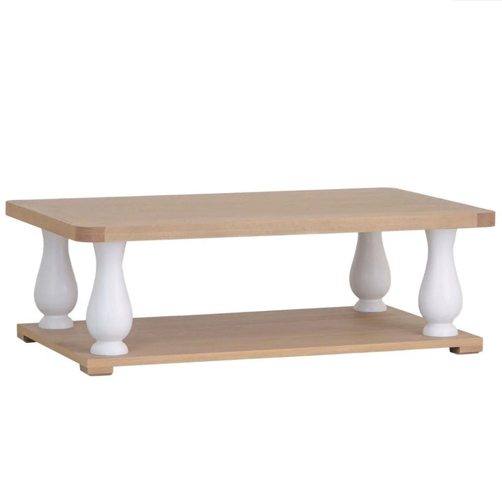 Clanfield White Large Coffee Table2 - Duck Barn Interiors