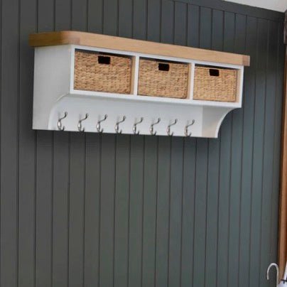 Clanfield White Large Hall Bench Top