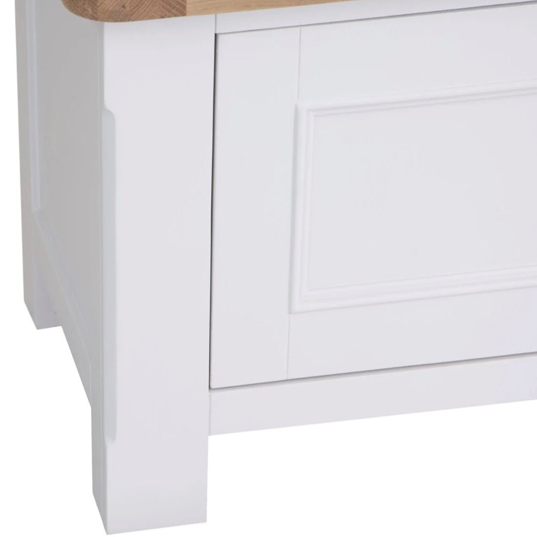 Clanfield White Large TV Unit10 - Duck Barn Interiors