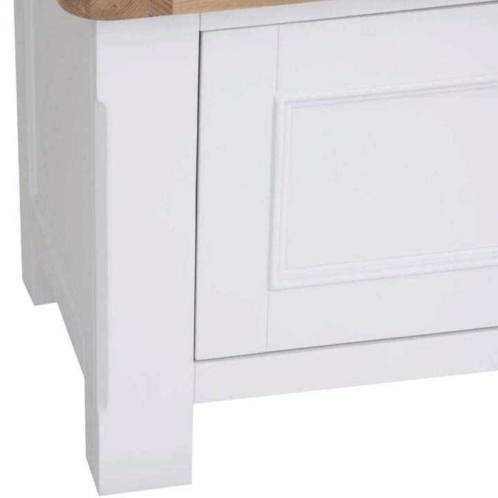 Clanfield White Large TV Unit10 - Duck Barn Interiors