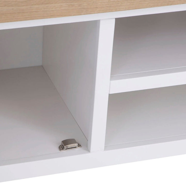 Clanfield White Large TV Unit7 - Duck Barn Interiors