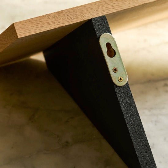 Clockhouse Carbon Oak Shelf - 2 Sizes7 - Duck Barn Interiors