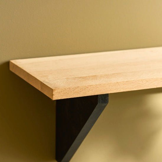 Clockhouse Carbon Oak Shelf - 2 Sizes4 - Duck Barn Interiors