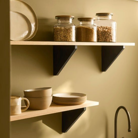 Clockhouse Carbon Oak Shelf - 2 Sizes3 - Duck Barn Interiors