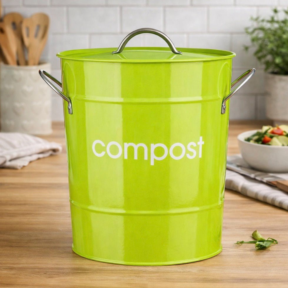 Compost Bin - Lime Green1 - Duck Barn Interiors