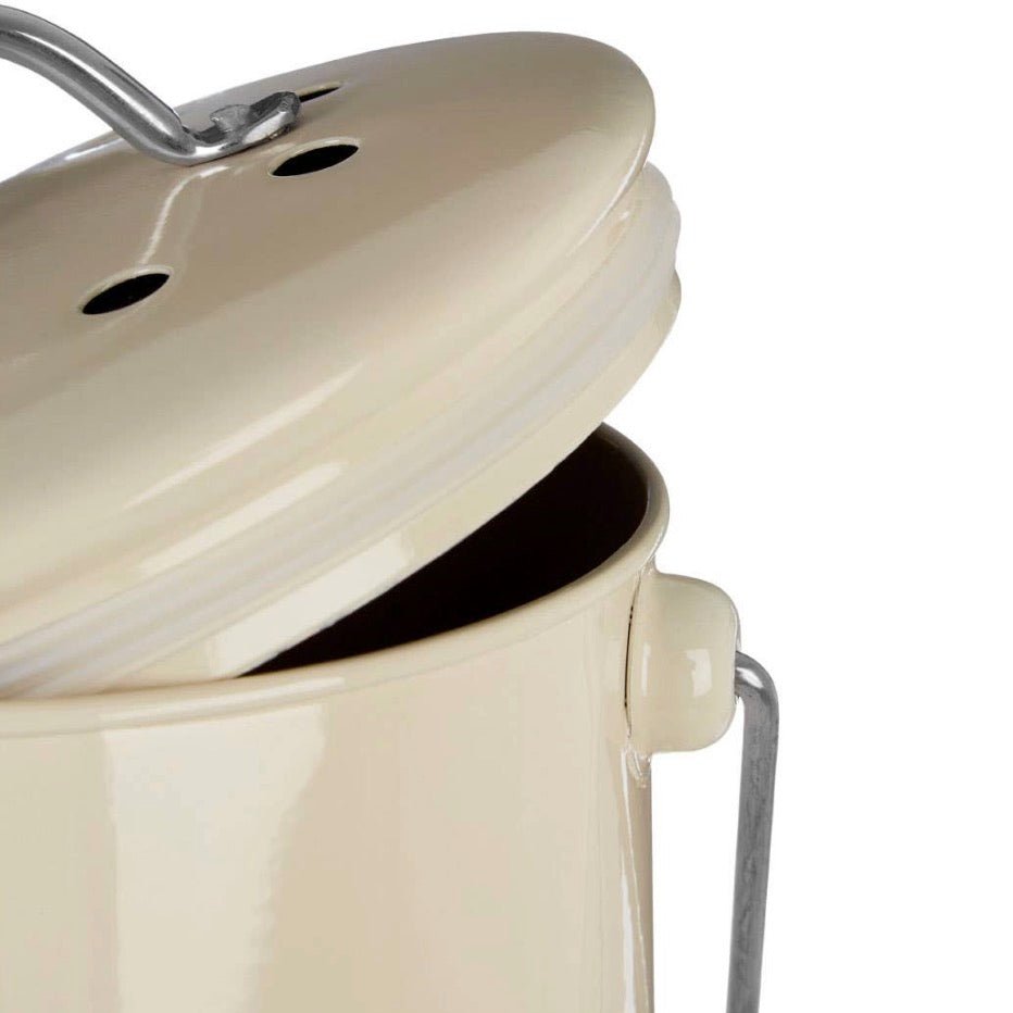Compost Bin with Handle - Cream5 - Duck Barn Interiors