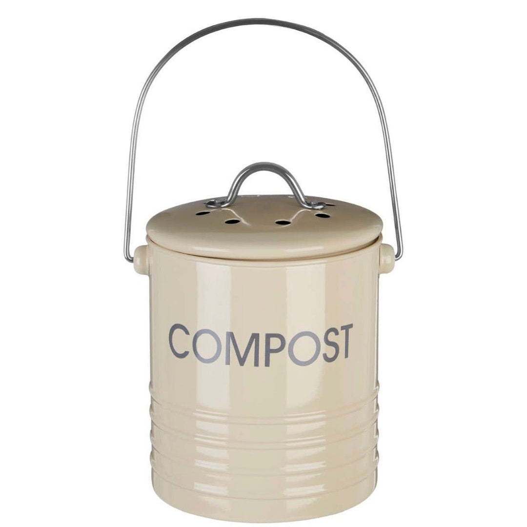 Compost Bin with Handle - Cream3 - Duck Barn Interiors