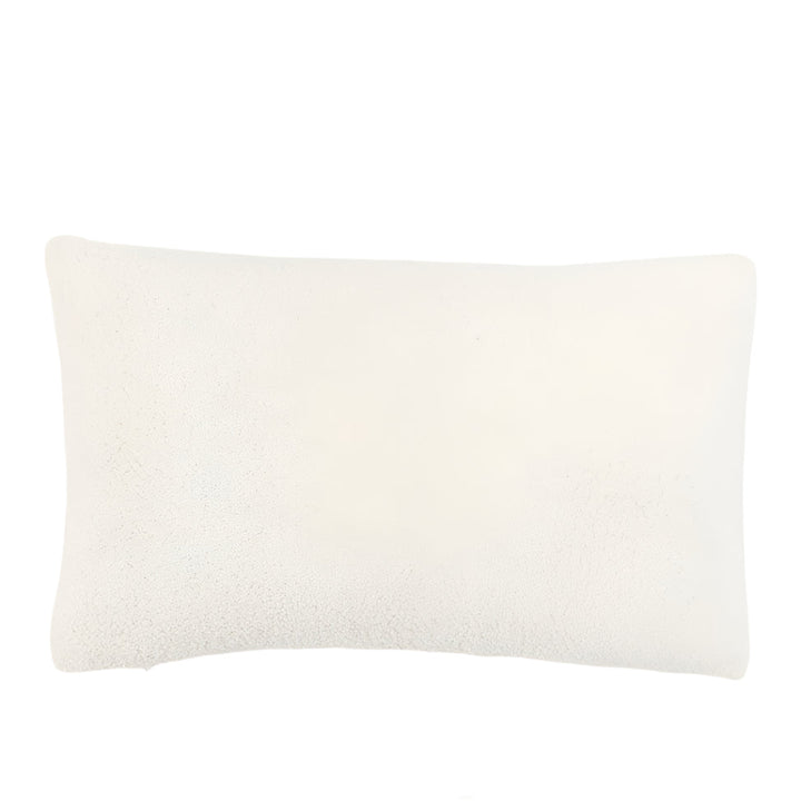 Cosy Embroidered White Boucle Cushion6 - Duck Barn Interiors