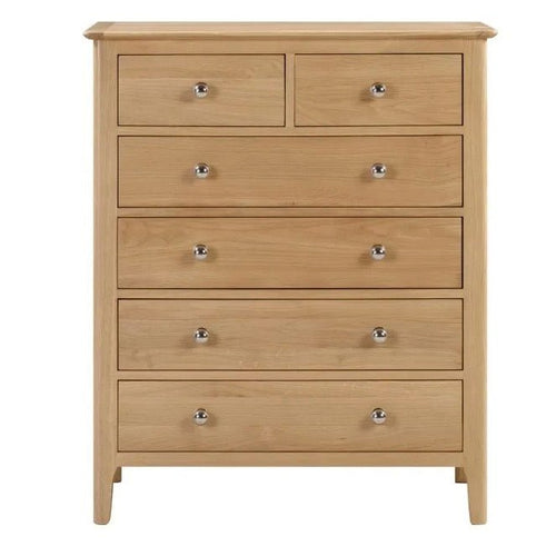 Cotswold Oak 4 + 2 Chest of Drawers