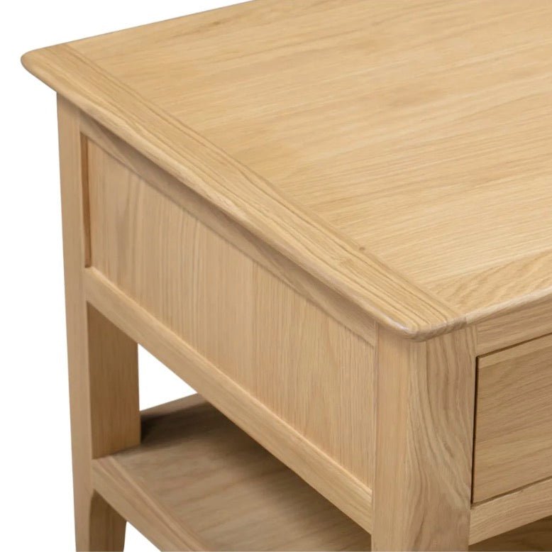 Cotswold Oak Coffee Table with 2 Drawers6 - Duck Barn Interiors