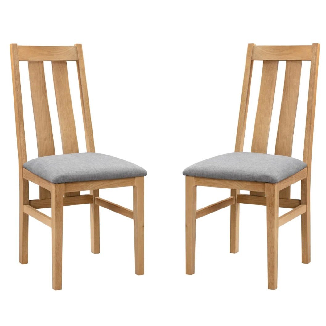 Cotswold Oak Dining Chairs (Pair)2 - Duck Barn Interiors