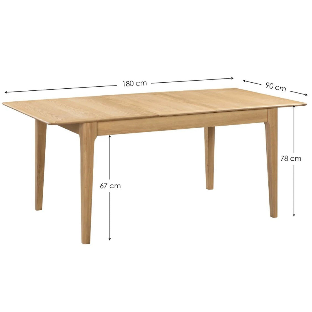 Cotswold Oak Extending Dining Table12 - Duck Barn Interiors