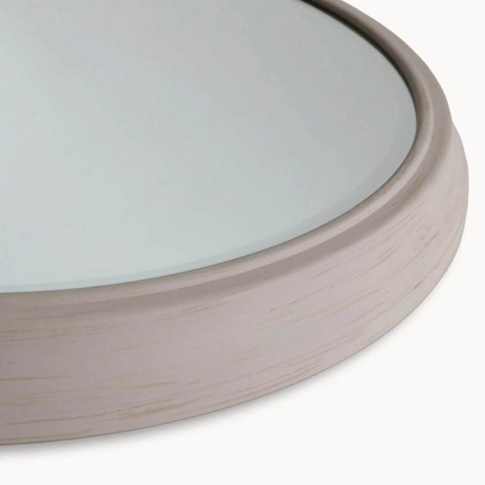 Cotswold Round Wall Mirror - 50cm - Wet Plaster3 - Duck Barn Interiors