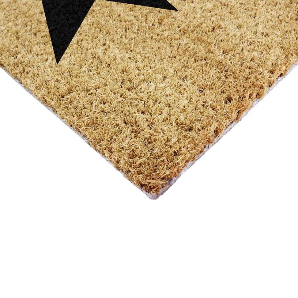 Country Black Star Doormat - Extra Large7 - Duck Barn Interiors
