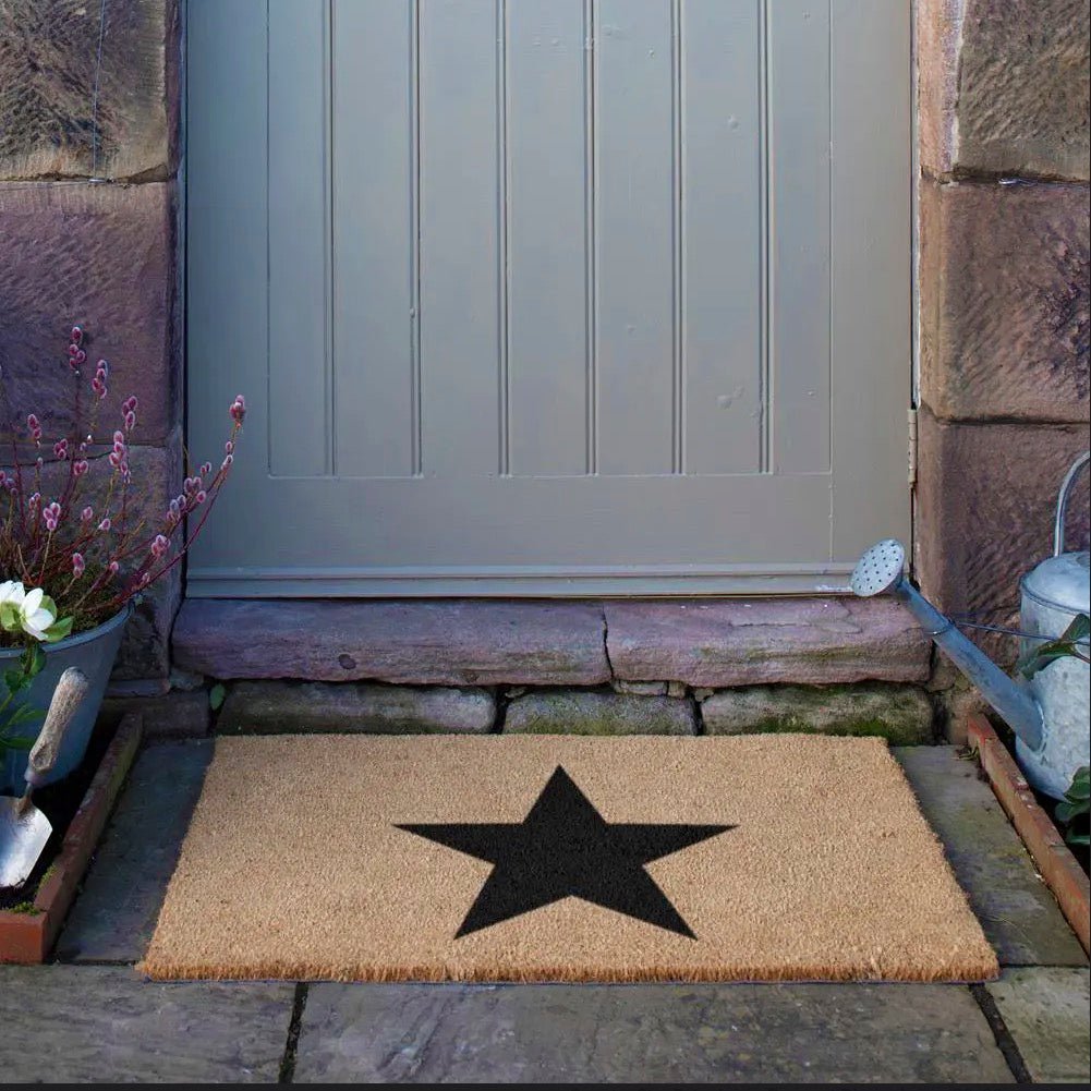 Country Black Star Doormat - Extra Large3 - Duck Barn Interiors
