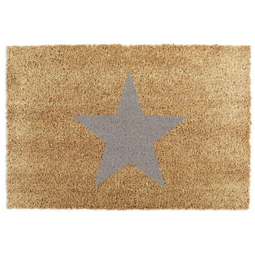 Country Grey Star Doormat - Extra Large