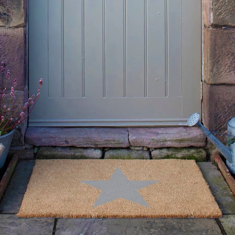 Country Grey Star Doormat - Extra Large6 - Duck Barn Interiors