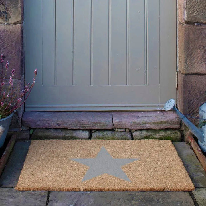 Country Grey Star Doormat - Extra Large6 - Duck Barn Interiors