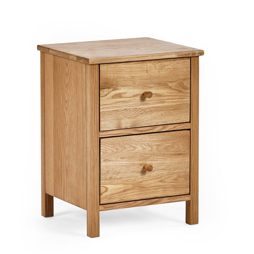 Coxmoor 2 Drawer Bedside - Oak