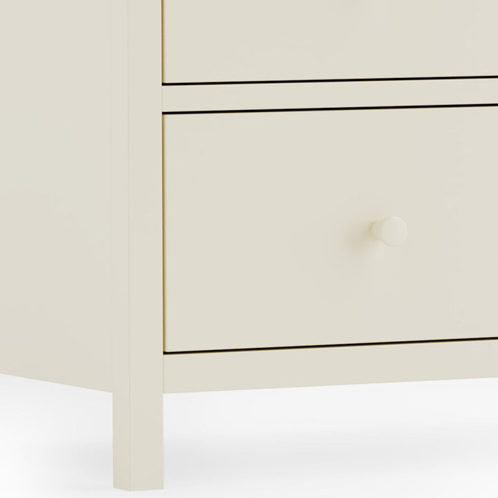 Coxmoor 3 Drawer Chest - Ivory and Oak6 - Duck Barn Interiors