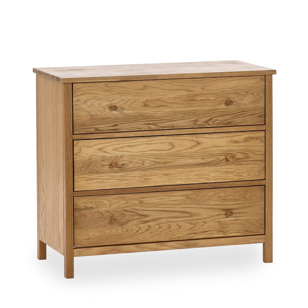 Coxmoor 3 Drawer Chest - Oak3 - Duck Barn Interiors