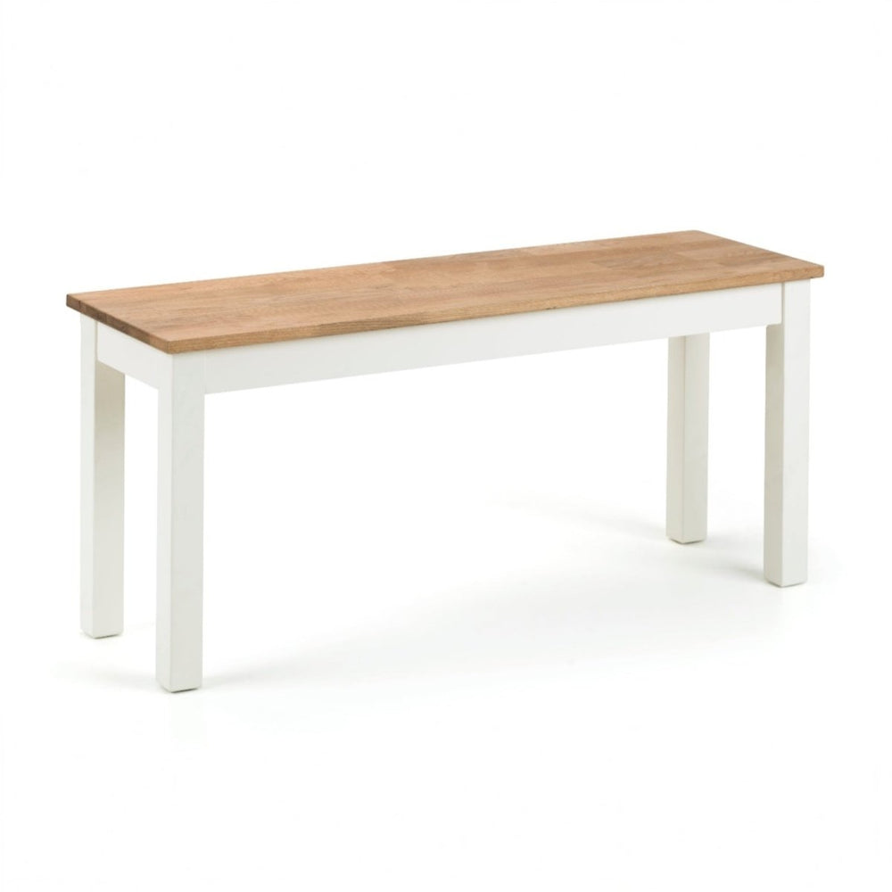 Coxmoor Dining Bench - Ivory & Oak1 - Duck Barn Interiors