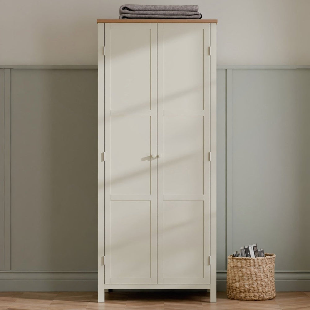 Coxmoor Wardrobe - Ivory and Oak1 - Duck Barn Interiors
