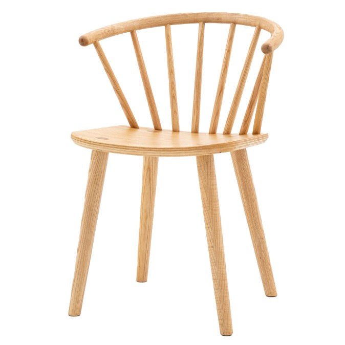 Craft Spindle Dining Chairs - Oak (Pair)4 - Duck Barn Interiors