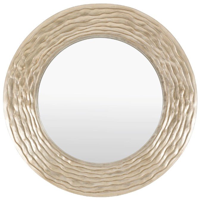 Cresta Champagne Round Mirror4 - Duck Barn Interiors