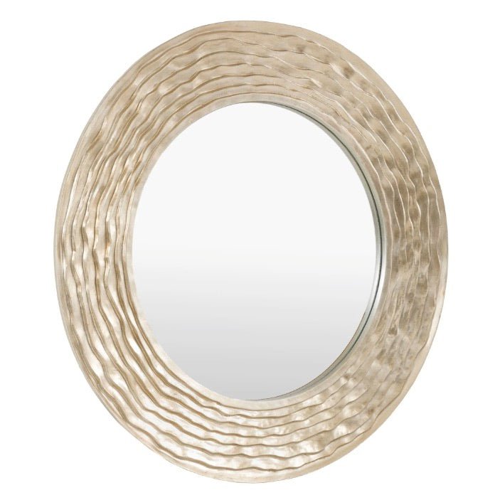 Cresta Champagne Round Mirror6 - Duck Barn Interiors