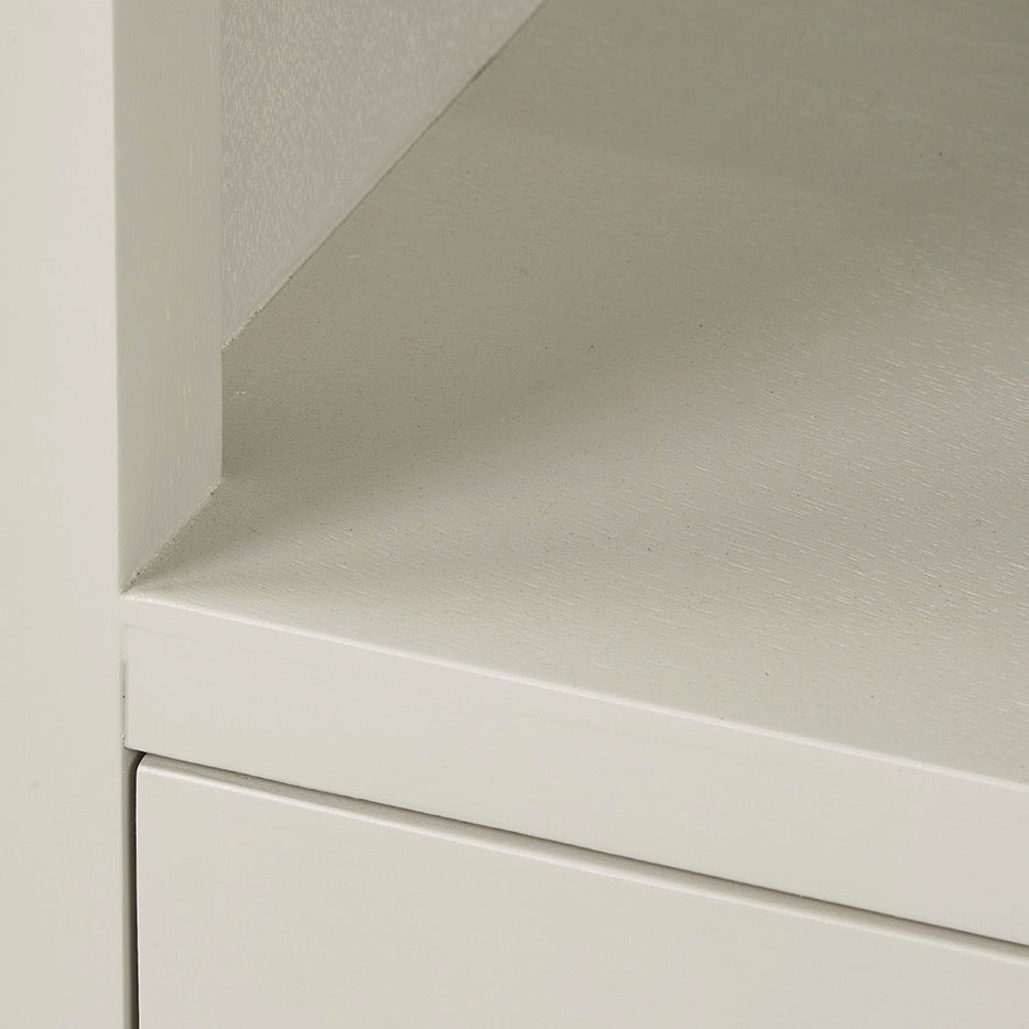 Croft Linen Pine 1 Door 3 Shelf Unit3 - Duck Barn Interiors
