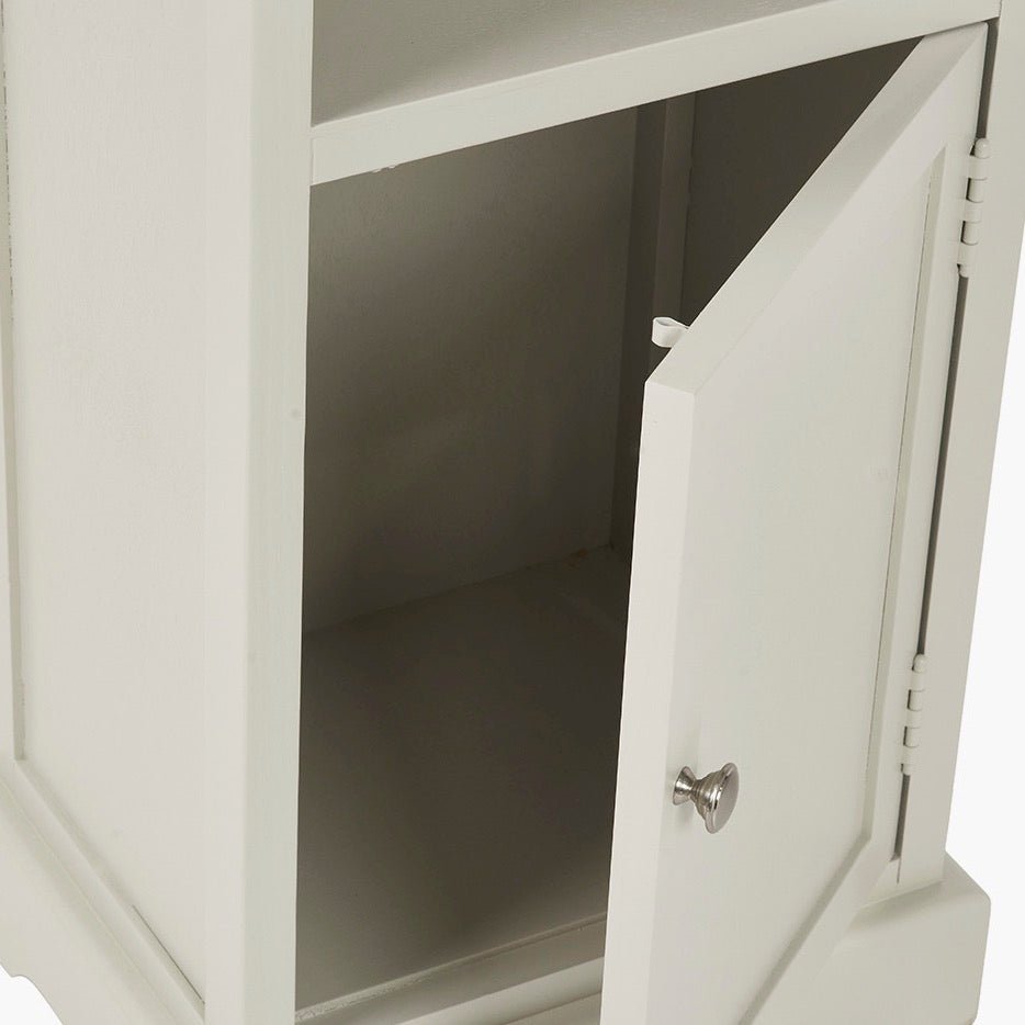 Croft Linen Pine 1 Door 3 Shelf Unit2 - Duck Barn Interiors