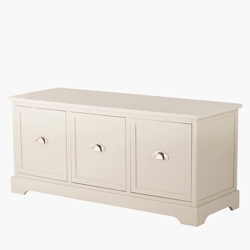 Croft Linen Pine 3 Drawer Low Unit7 - Duck Barn Interiors