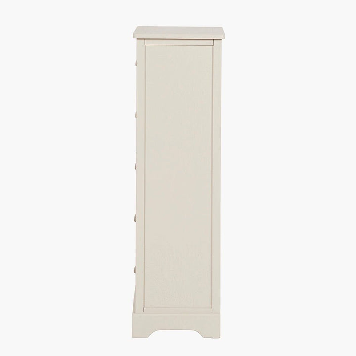 Croft Linen Pine 5 Drawer Tallboy7 - Duck Barn Interiors