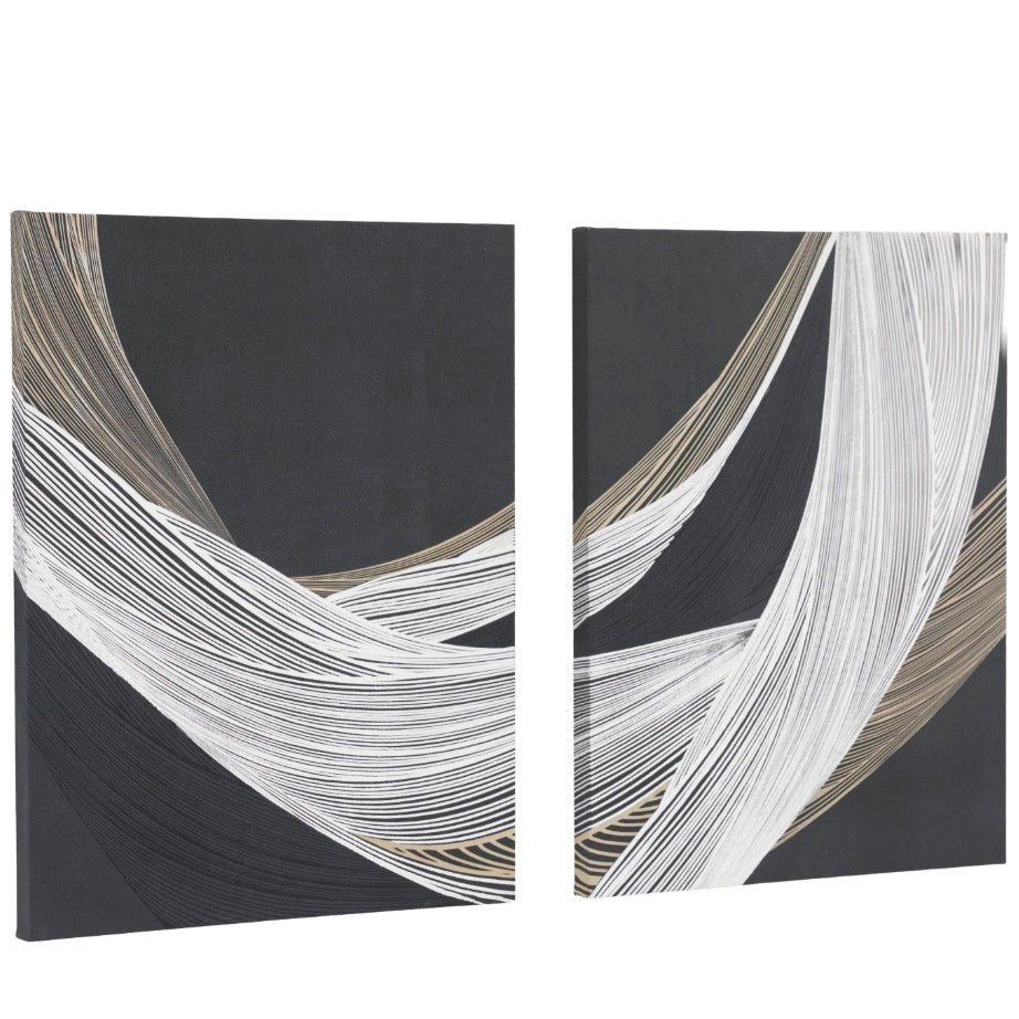 Curve Appeal Framed Canvas - Set of 25 - Duck Barn Interiors