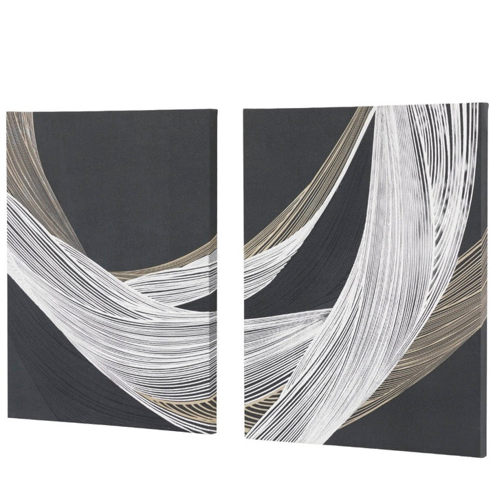 Curve Appeal Framed Canvas - Set of 24 - Duck Barn Interiors