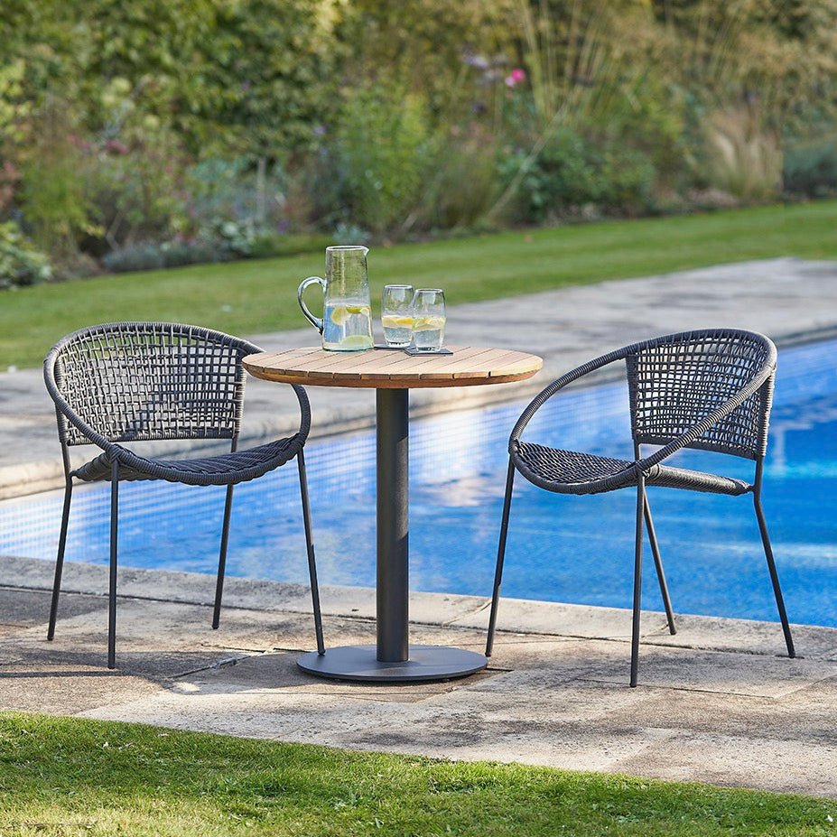 Dakota 2 Seater Bistro & Table Set - Black1 - Duck Barn Interiors